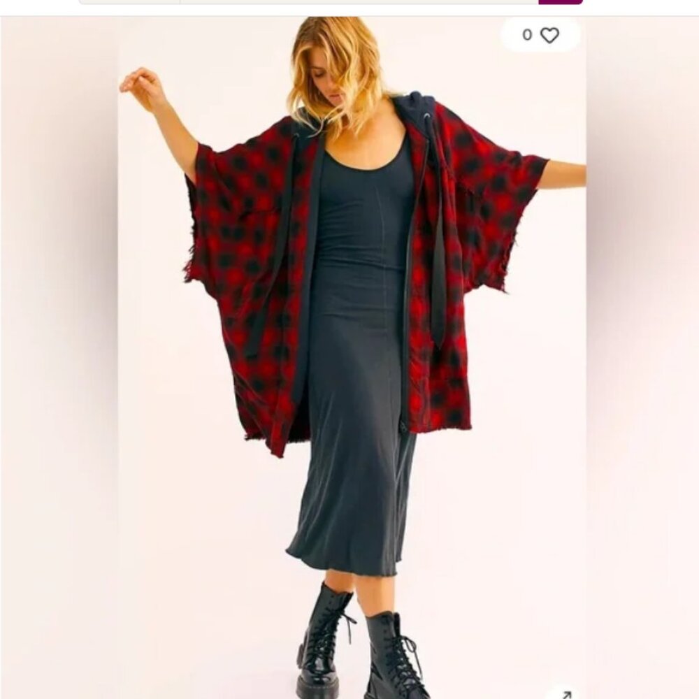 ISO Free People We The Free Full Moon Plaid Zip Up XS/S